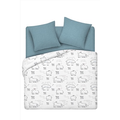 Комплект постельного белья, поплин, Банни