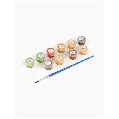 Картина по номерам с подрамником «Чебурашка и апельсины», 20×30 см