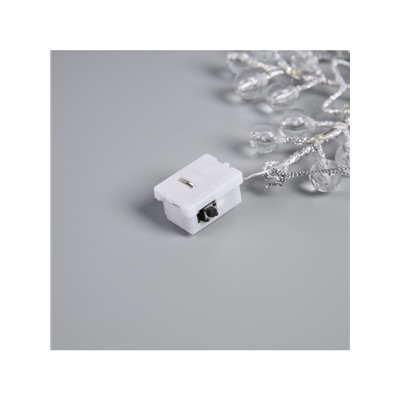 Подвеска световая «Снежинка», 14×14×1 см, 10 LED, от батареек AG13×3, свечение белое