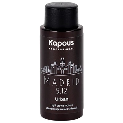 Kapous Полуперманентный жидкий краситель для волос «Urban» LC 5.12 Мадрил 60 мл