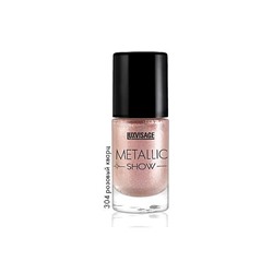 LUX visage Metallic Show №304 лак для ногтей 9г  /6 роз. кварц