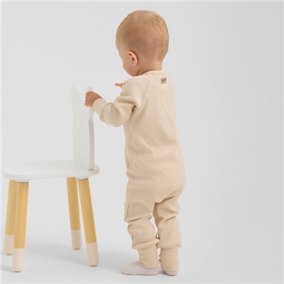 Комбинезон детский MINAKU, рост 80-86 см, светло-бежевый