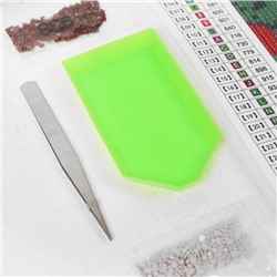 Алмазная мозаика с полным заполнением на холсте «Котята», 22×32 см