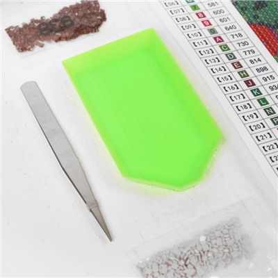 Алмазная мозаика с полным заполнением на холсте «Котята», 22×32 см