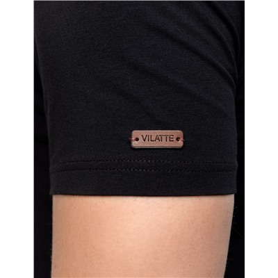 Футболка базовая полуприлегающая из премиального хлопка с эластаном