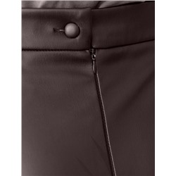 Расклешенная юбка из искусственной кожи