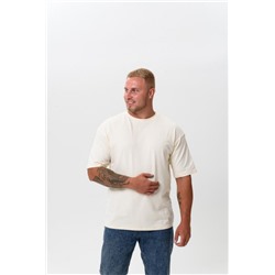 Футболка оверсайз мужская 14414 (Молочный)