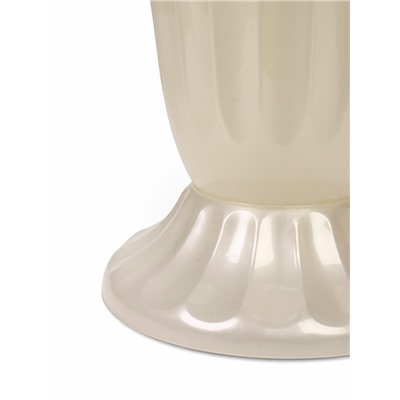 Ваза для цветов, 17 л, d=29 см, h=52 см, пластиковая, белая