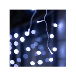 Гирлянда «Бахрома» 12×0.7 м, IP44, УМС, белая нить, 240 LED, свечение белое, мерцание, 220 В
