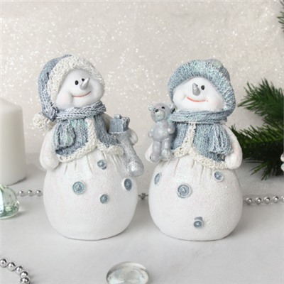 Фигурка Снеговик 10 см / L2132 /уп 120/Новый год