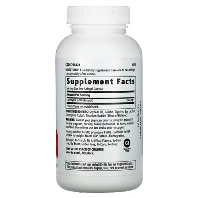 GNC, CoQ-10, 200 mg, 60 Softgels