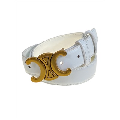 Ремень женский из искусственной кожи , цвет белый
