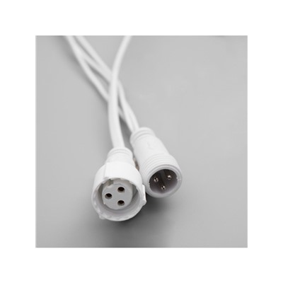 Гирлянда «Бахрома» 3×0.6 м, IP44, УМС, белая нить, 160 LED, свечение синее, 220 В