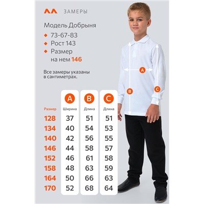 Рубашка-поло с длинным рукавом для мальчика Happyfox