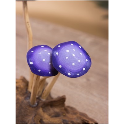 Сувенир «Грибочки», 15×10×16 см, дерево, сиреневый