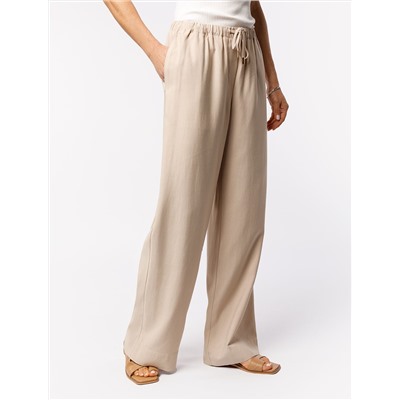 Свободные брюки из плотного лиоцелла на резинке