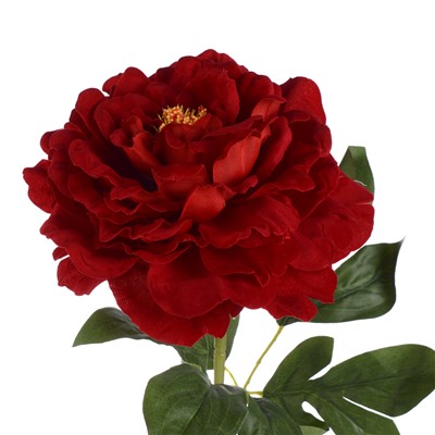 Цветок искусственный Пион 72 см / GT41-22 /уп 80/800/бархатное напыление (Жёлтый)