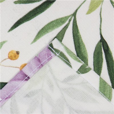 Кухонный набор подарочный Leaves: полотенце, варежка-прихватка, кисть, лопатка, венчик