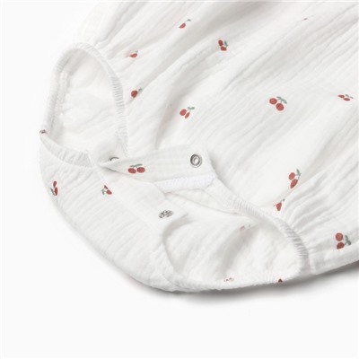 Комплект (боди и повязка) Крошка Я "Муслин", р. 62-68, цвет молочный