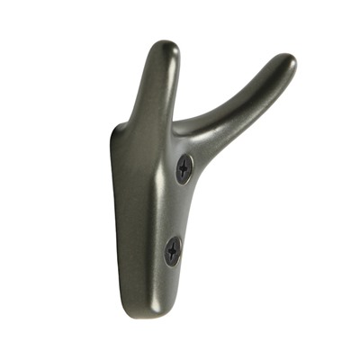 Крючок мебельный CAPPIO YAK, двухрожковый, цвет графит