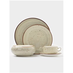 Салатник Magistro Mediterana, 850 мл, d=16 см, фарфор, бежевый