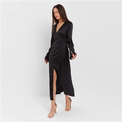 Платье женское шёлковое MIST: Classic Collection размер 46, чёрное