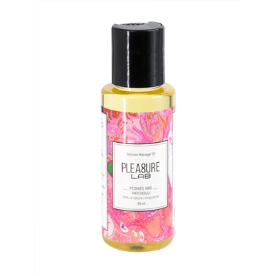 Массажное масло Pleasure Lab Delicate с ароматом пиона и пачули - 50 мл.