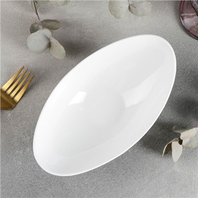 Салатник Wilmax Olivia, 350 мл, 20.5×11.5 см, фарфор, белый