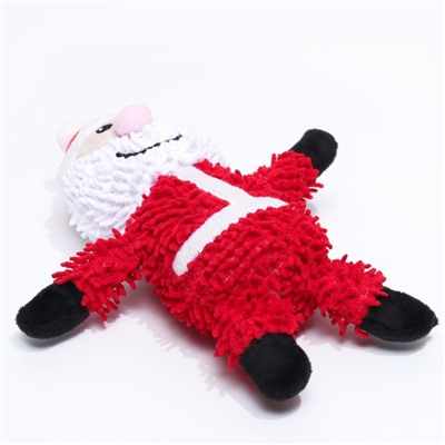 Игрушка мягкая для собак «Дед мороз» с пищалкой, 26×15 см