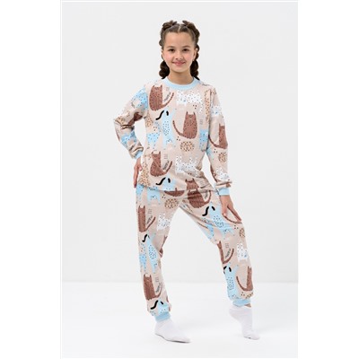 Пижама Счастье начес футер детская