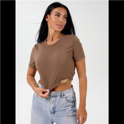 Кроп топ Афина (Коричневый)
