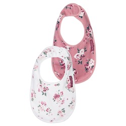 Нагрудник детский трикотажный для девочек, 2 шт в комплекте