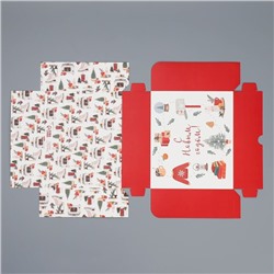 Коробка для кондитерских изделий «Новый год в стиле Хюгге», 17×20×6 см