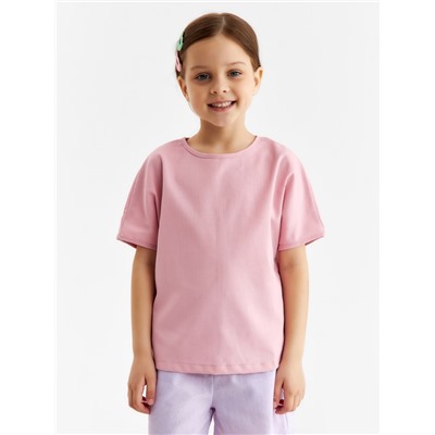 Футболка детская MINAKU, розовая, рост 128 см