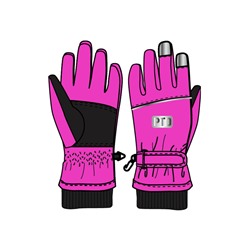 Перчатки текстильные для девочек