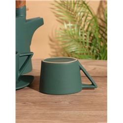 Набор для чаепития «Старинный обычай», чайник, 2 чайные пары, керамика