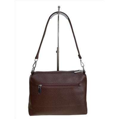 Женская сумка из искусственной кожи, цвет кофе