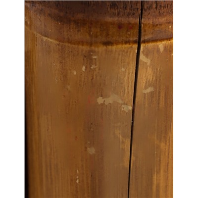 УЦЕНКА Свеча в бамбуке тройная, 14×15×30 см, 100 мл, цв. бежевый