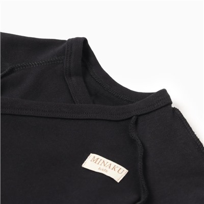 Боди детское MINAKU, рост 86-92 см, чёрное
