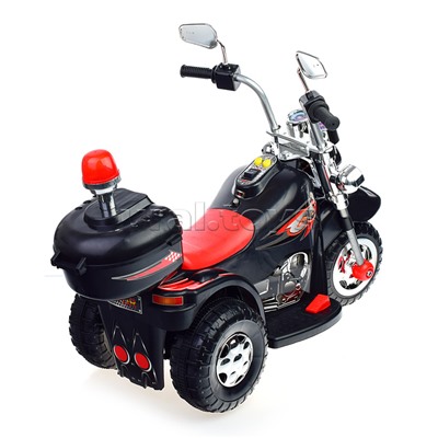 Детский электромотоцикл ROCKET «Чоппер»,1 мотор 20 ВТ, черный