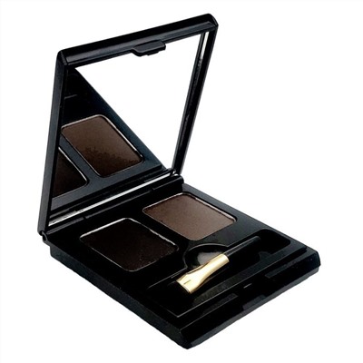 L‘OCEAN Тени для бровей / Eye Brow Cake, 01 Black + Brown