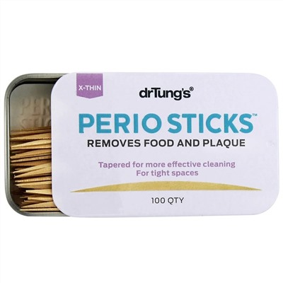 Dr. Tung's, Perio Sticks, X-Thin, 100 зубочисток