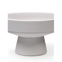 Декоративное кашпо для цветов «Кристофер», 13×13×8 см, керамическое, белое