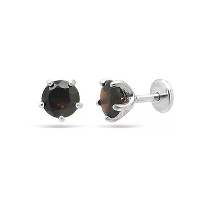 Серьги из серебра гранат, Ю-25003р