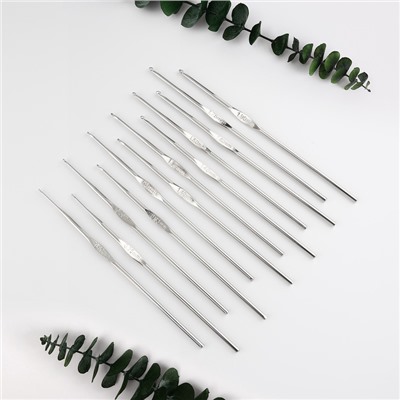 Набор крючков для вязания, d=0.6-6.5 мм, 12.5/15 см, 22 шт., МИКС