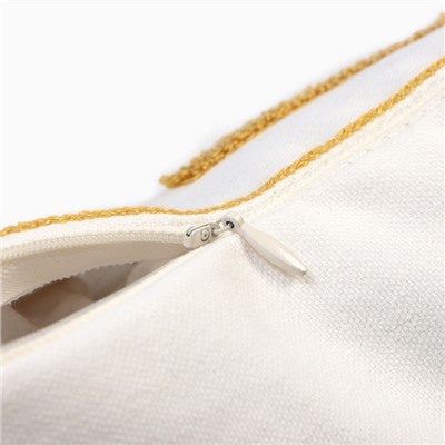 Наволочка декоративная «Этель» Бохо Home, 45×45 см, цвет горчица