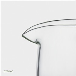 Кувшин BellaTenero «Эко», 1.3 л, 14×9×27 см, с бамбуковой крышкой, стекло, прозрачный