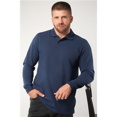 Мужской базовый лонгслив-поло Happyfox