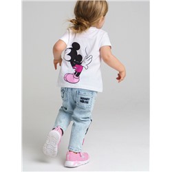 Брюки детские текстильные джинсовые для девочек