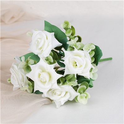 Цветок искусственный Букет роз 28 см / ZJ3170 /уп 2/600/